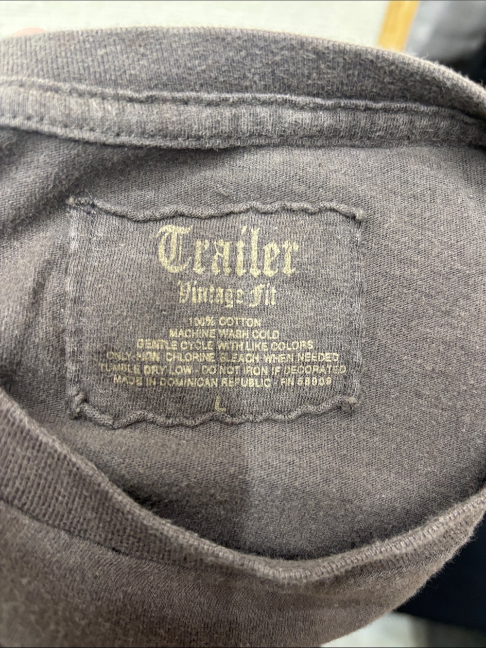 Trailer vintage fit large Graphic Tee - "I'm Looking Forward to Regretting This" - Picture 5 of 5